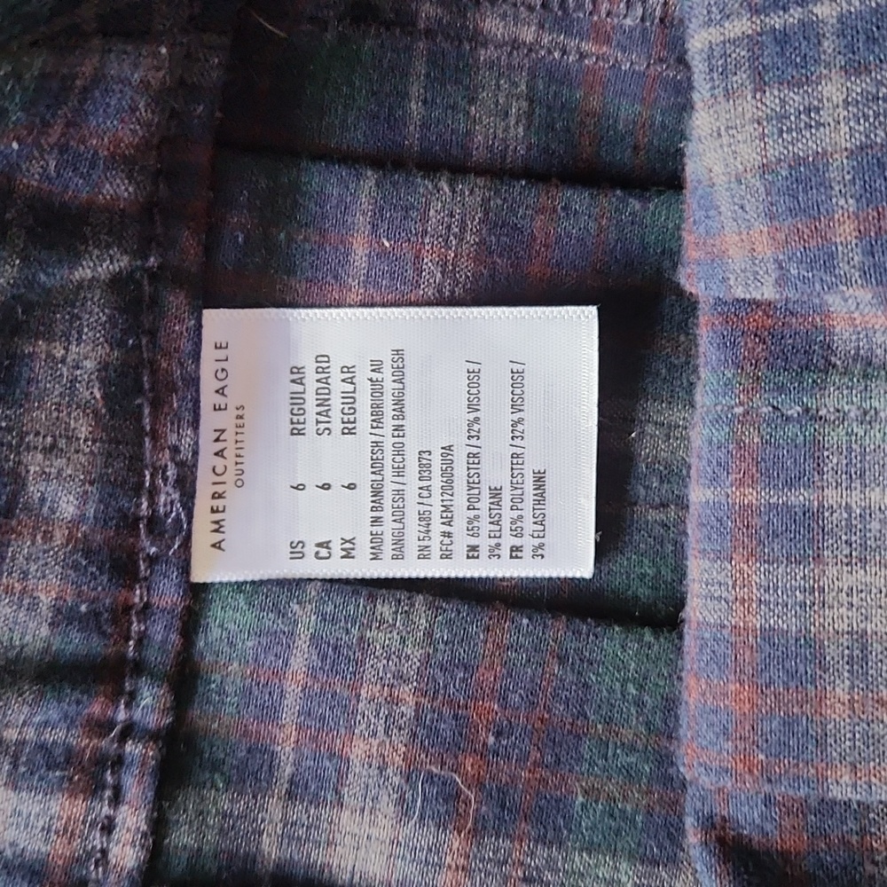 American Eagle Women's Pleated Plaid Skirt - Picture 2 of 9